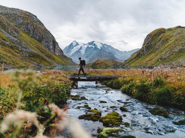 Randonnée pédestre dans la région de Verbier