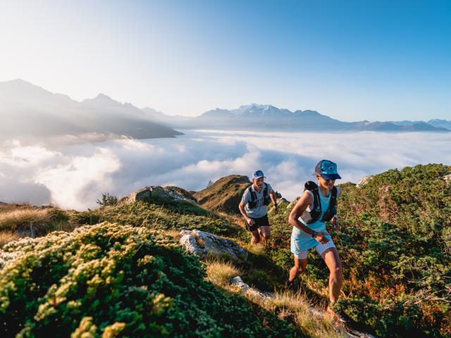 Trail running dans la région de Verbier