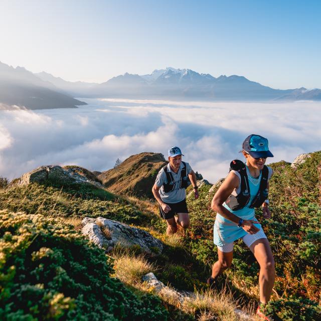 Trail running dans la région de Verbier