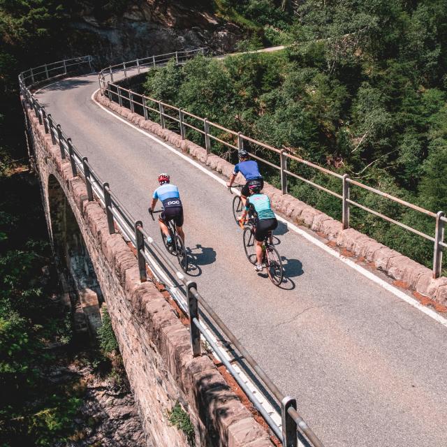 Vélo de route dans la région de Verbier