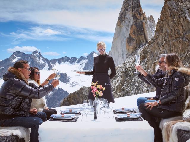 Gastronomic meals in altitude