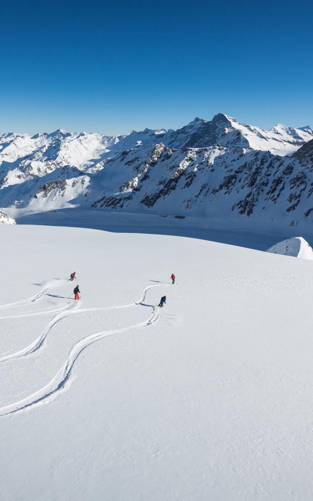 Heliskiing in the Verbier area