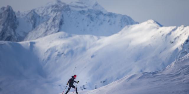 Arnaud Gasser en peau de phoque