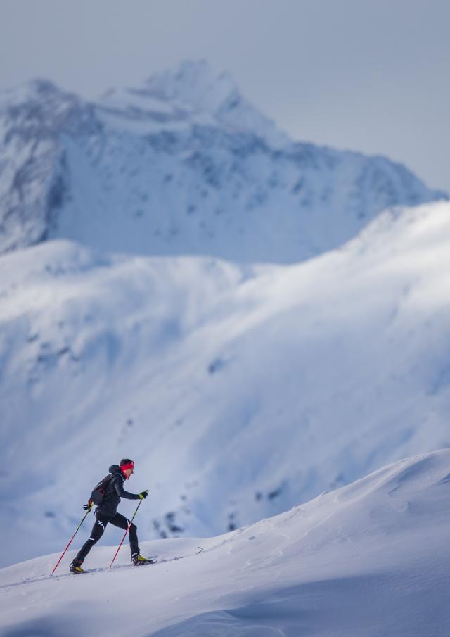 Arnaud Gasser en peau de phoque