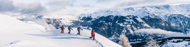 Ski de randonnée avec un guide dans la région de Verbier