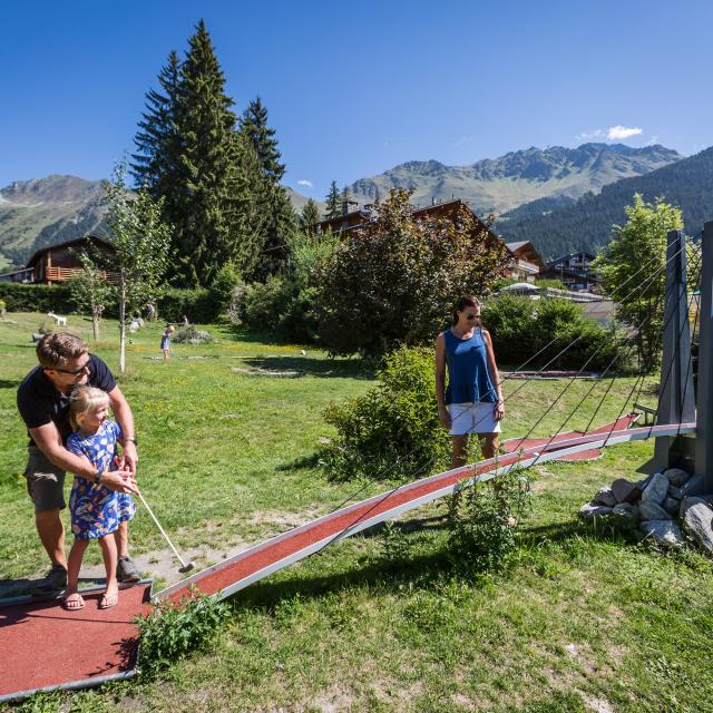 Parc de loisirs à Verbier , minigolf