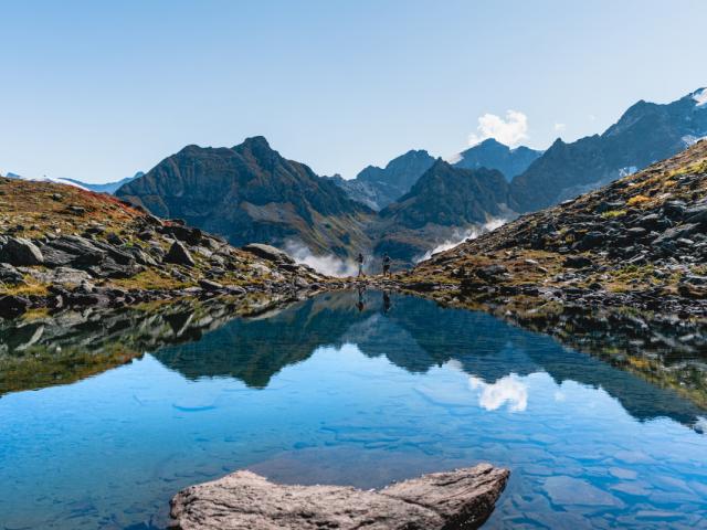 Projet Trail Running avec Emily Vaudan et Yves Maret shooté entre Savoleyres et Brunet