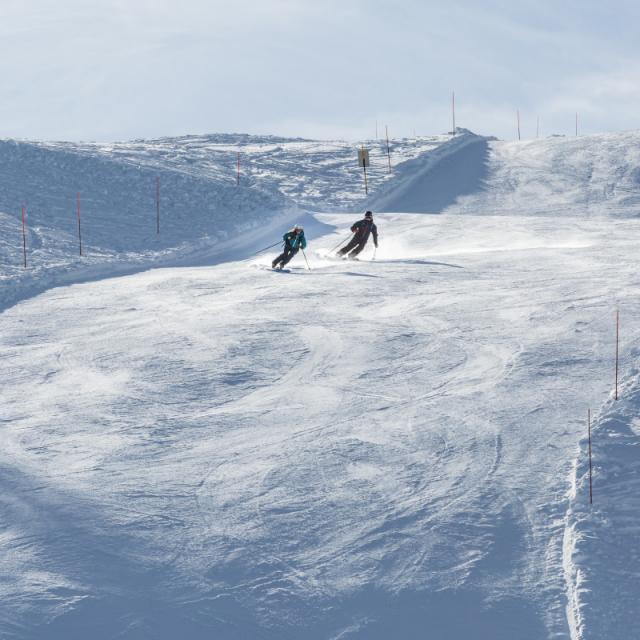 Ski de piste à Bruson