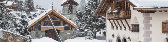 Village du Hameau, neige et ambiance hivernale