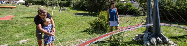 Parc de loisirs à Verbier , minigolf